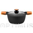 CAZUELA ALTA ALUMINIO FUNDIDO EFFICIENT PLUS 24 CM - INDUCCI&Oacute;N BRA .
