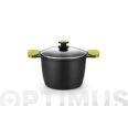 CAZUELA ALTA ALUMINIO FUNDIDO FOODIE 24 CM INDUCCION BRA .