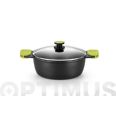 CAZUELA ALTA ALUMINIO FUNDIDO FOODIE 28 CM INDUCCION BRA .