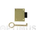 CERRADURA MUEBLE MODELO 9  30MM LATON