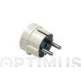CLAVIJA 4,8MM TT SALIDAD LATERAL 16 AMP 250V BLANCO FAMATEL