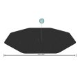COBERTOR DE PVC PARA PISCINA REDONDA DE PARED METALICA &Oslash; 401 CM