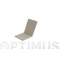 COJIN SILLA + RESPALDO TAUPE 95 X 44 X 3 CM QF+