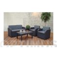 CONJUNTO RATAN RESINA ANTRACITA ST.TROPEZ