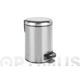 CUBO CON PEDAL DE BA&Ntilde;O INOX BRILLANTE 3 LT WENKO