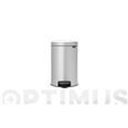 CUBO PEDAL 12 LT. NEW ICON GRIS METALIZADO BRABANTIA