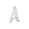 ESCALERA ALUMINIO PROFESIONAL DOBLE COMBINADA 2X12 PELDA&Ntilde;OS
