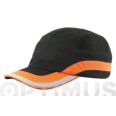 GORRA ANTIGOLPES NEGRA/NARANJA CON BANDA REFLECTANTE CLIMAX