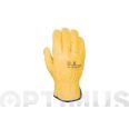 GUANTE CONDUCTOR PIEL FLOR VACUNO AMARILLO EMBOLSADO  B406VR2&ordf;/8  JUBA