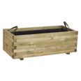 JARDINERA RECTANGULAR 141L BAROQUE 110 X 50 X 38 CM