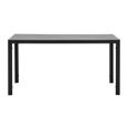MESA ALUMINIO POLYWOOD NEGRA/GRIS 150 X 90 CM