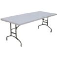 MESA JARDIN 183 X 75 X 75 CM PLEGLABLE RESINA-ACERO NATUUR