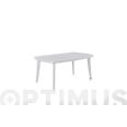 MESA RESINA EXTENSIBLE ATLANTIC 170+55X100X73 CM BLANCO