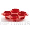 MOLDE DE SILICONA PARA MADALENAS Y CUPCAKES EN FORMA DE PIR&Aacute;MIDE