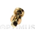 MULETILLA + DESBLOQUEO ZAMAK ROSETA DE 35 MM DORADO MATE KYLATE