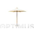 PARASOL MADERA CRUDO 250 CM TUBO 38 MM