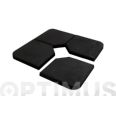 PIE PARASOL EXCENTRICO  1/4 25 KG GOMO ECO PLUS NEGRO