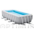 PISCINA DESMONTABLE RECTANGUAR TUBULAR PRIS FRAME  488 X 244 X 107 CM C/DEPURADORA