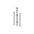 POSTE REFUERZO GALVANIZADO CONJUNTO 1.5/1.80 M