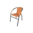 SILLA ACERO RATAN SINTETICO NATURAL