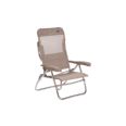 SILLA DE PLAYA RECLINABLE  7 POSICIONES  BEIGE
