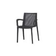 SILLA POLIPROPILENO DALLAS ANTRACITA