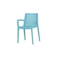 SILLA POLIPROPILENO DALLAS AZUL