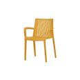 SILLA POLIPROPILENO DALLAS MOSTAZA