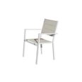 SILLON ALUMINIO TEXTILENE ACOLCHADO ARGILE WHITE