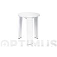 TABURETE BA&Ntilde;O PLASTICO BLANCO &Oslash; 31,5 X 39 CM TATAY