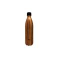 TERMO BOTELLA INOX 1 LT  COLOR MADERA