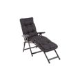TUMBONA PLEGABLE ALBA CON REPOSAPIES 7 POSICIONES ANTRACITA