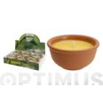VELA CITRONELA TERRACOTA  &Oslash;13 X 6.5 CM