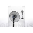 VENTILADOR DE PIE NEGRO CON BASE REDONDA 45W &Oslash; 40CM SONEDAS